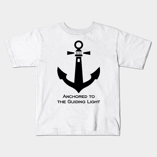 Anchored Lighthouse Beacon Kids T-Shirt by Magicform